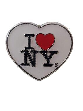 I Love NY Heart Enamel Pin New York Souvenir Lapel Pin Red Heart Logo